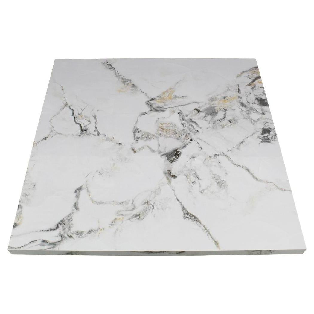 Tabletop in white CALACATTA sintered stone