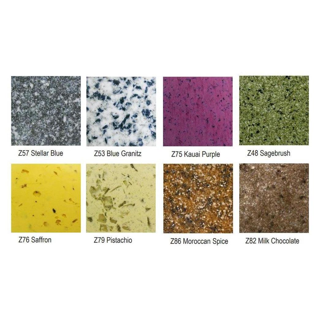 Tabletop SIERRASOLID outdoor molded acrylic granite style