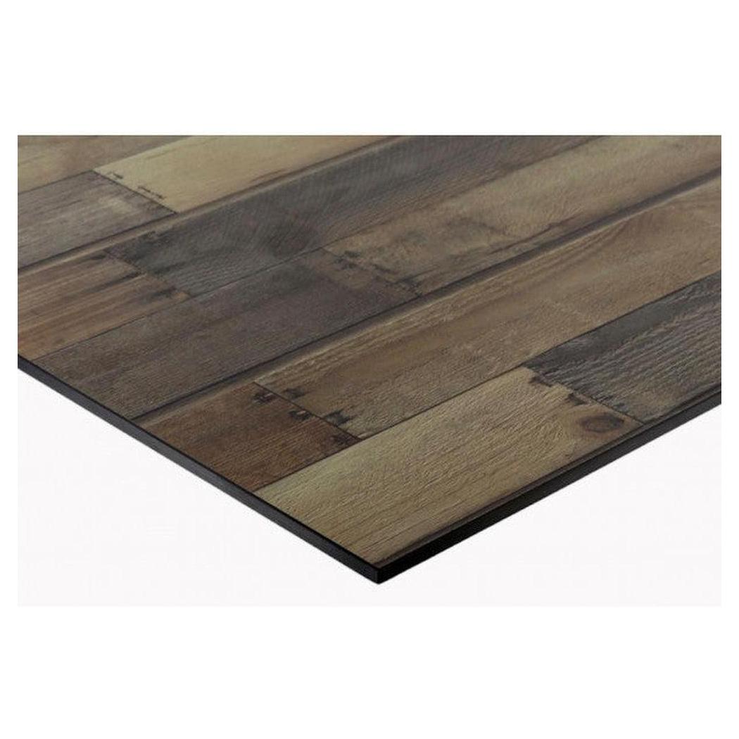 Plateau de table extérieur HPL finition bois flotté