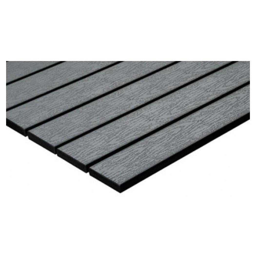 Plateau de table extérieur imitation teck synthétique avec cadre aluminium