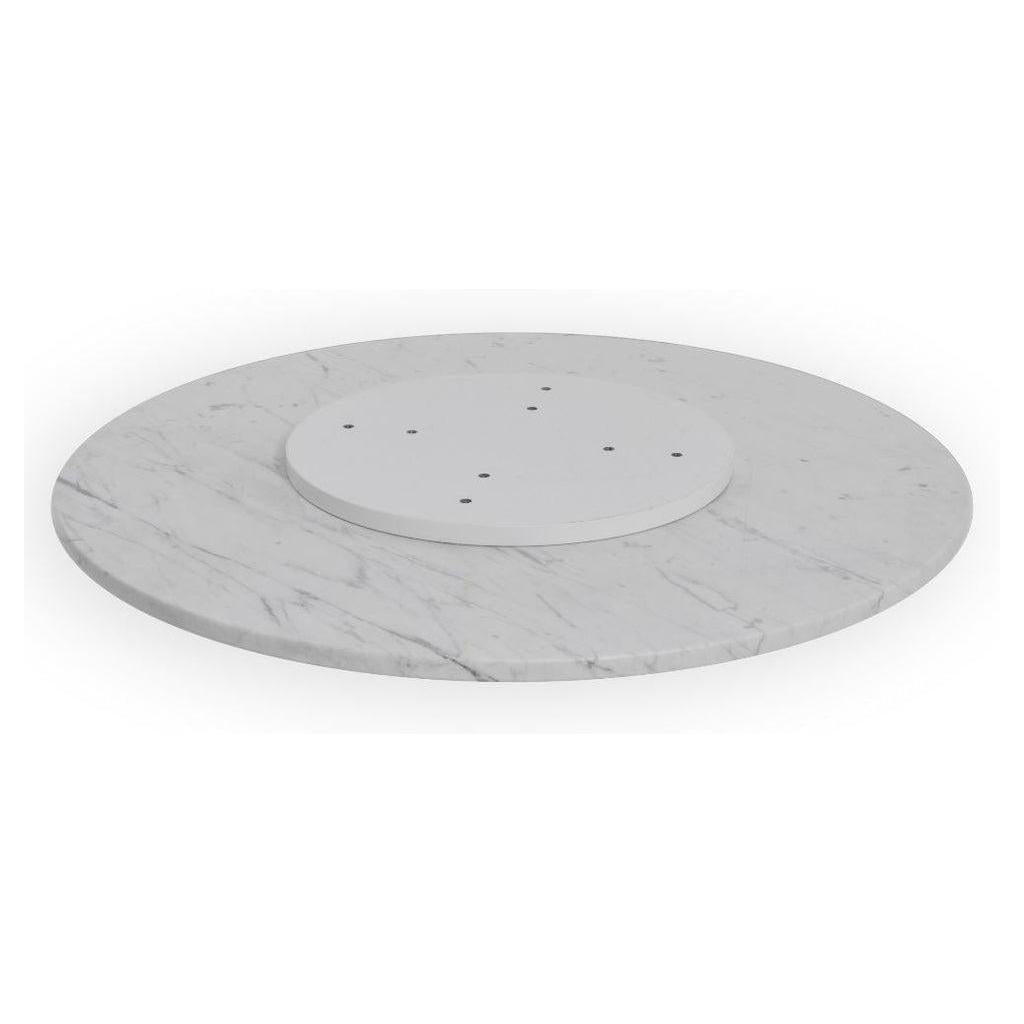 White Carrara Italian marble table top