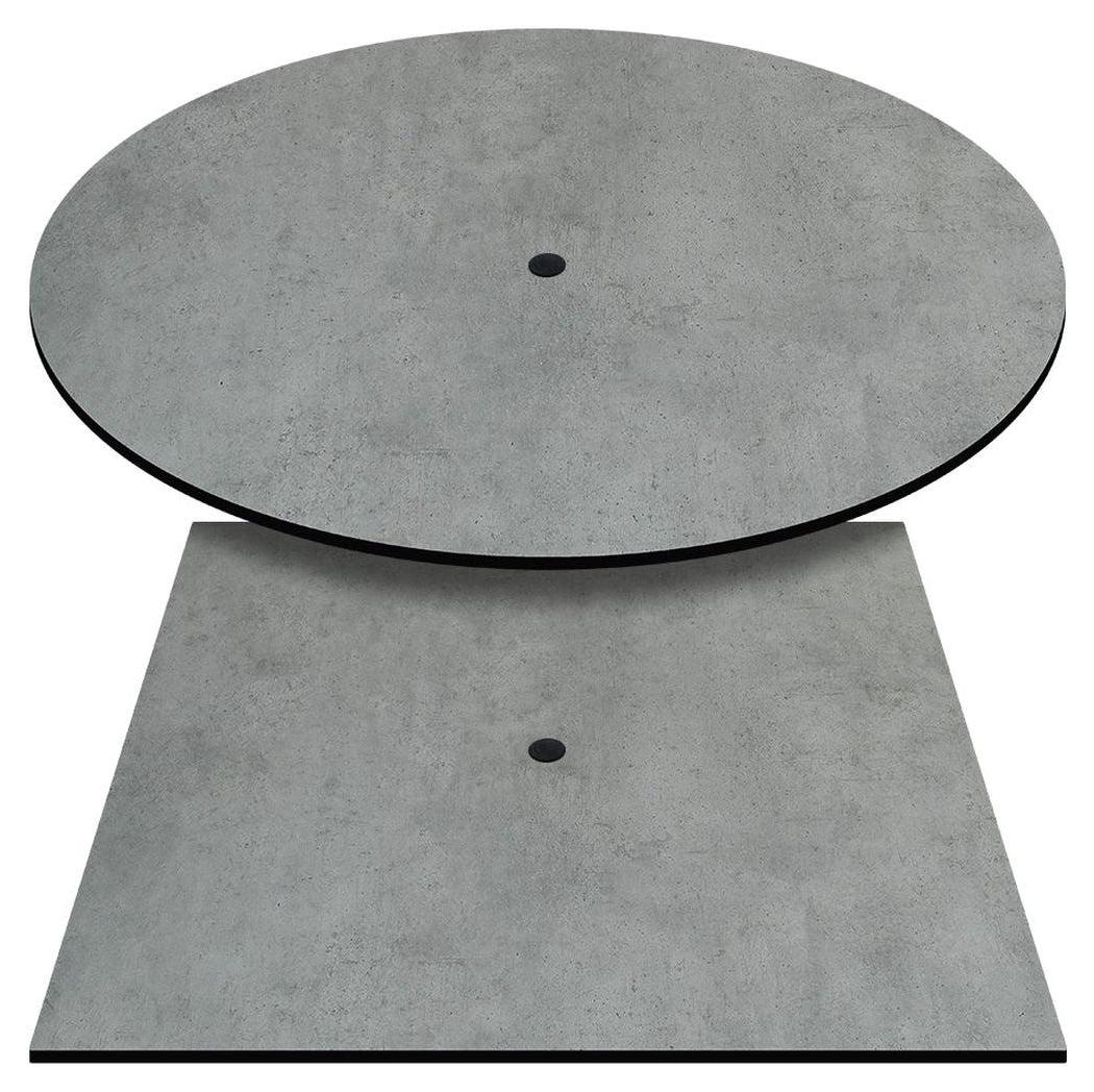 Tabletop COMPCOR outdoor with textured concrete effect