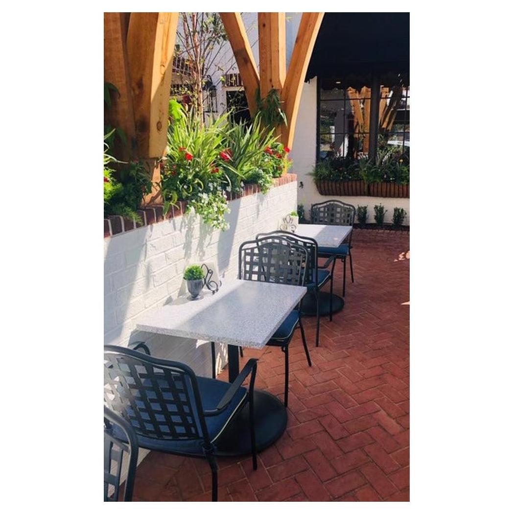 Plateau de table extérieur acrylique massif 76 x 122 cm