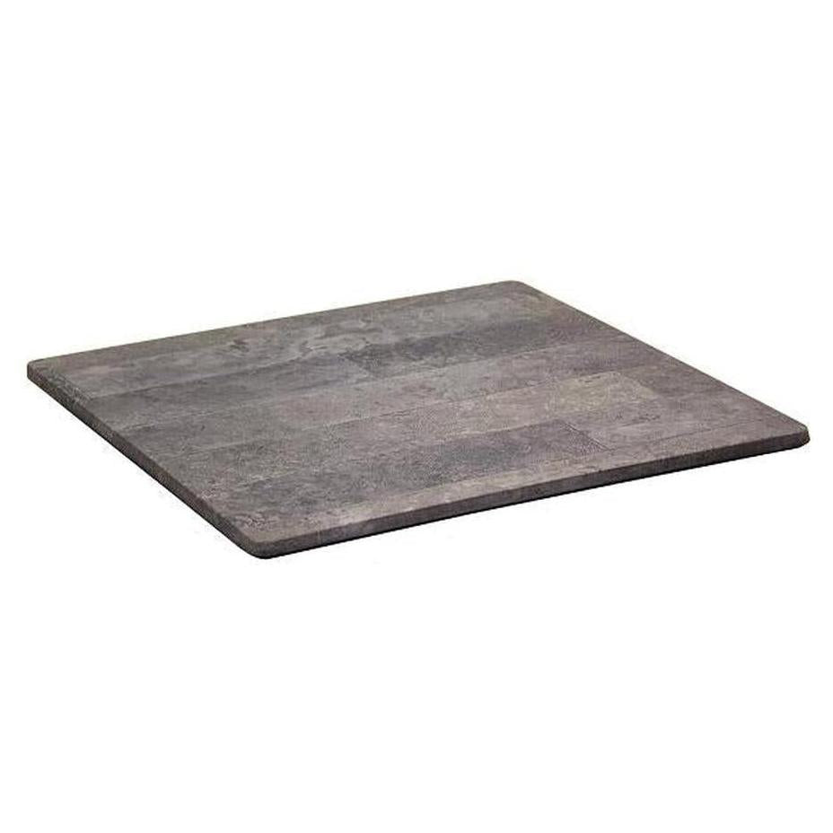 Plateau de table extérieur compression moulée finition gris rustique