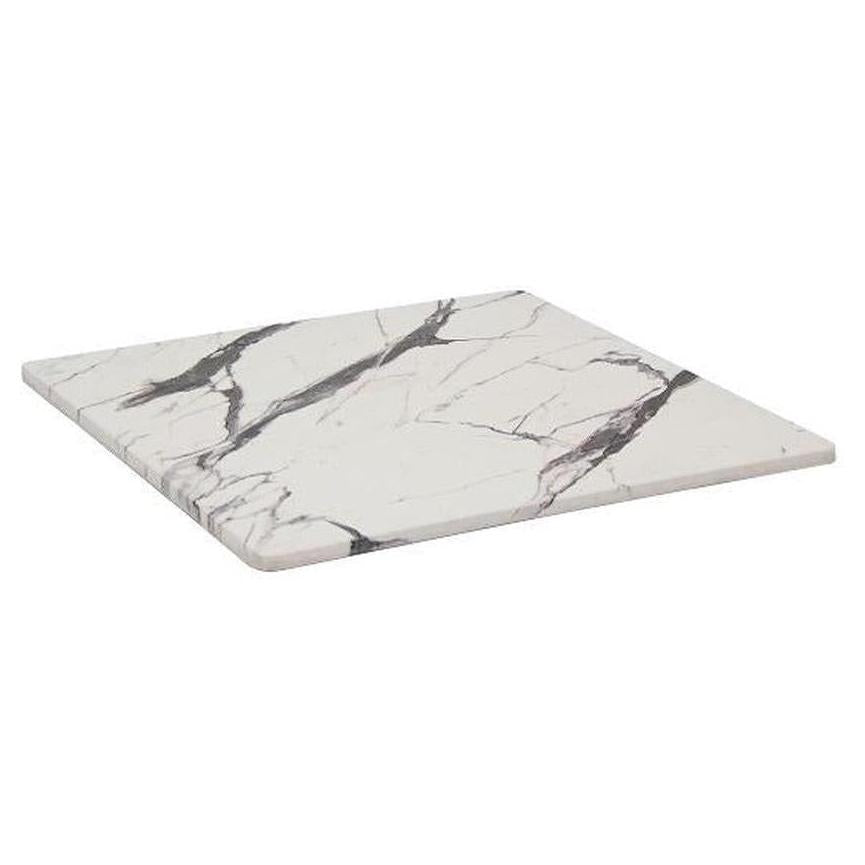 Plateau de table extérieur compression moulée finition marbre stratifié