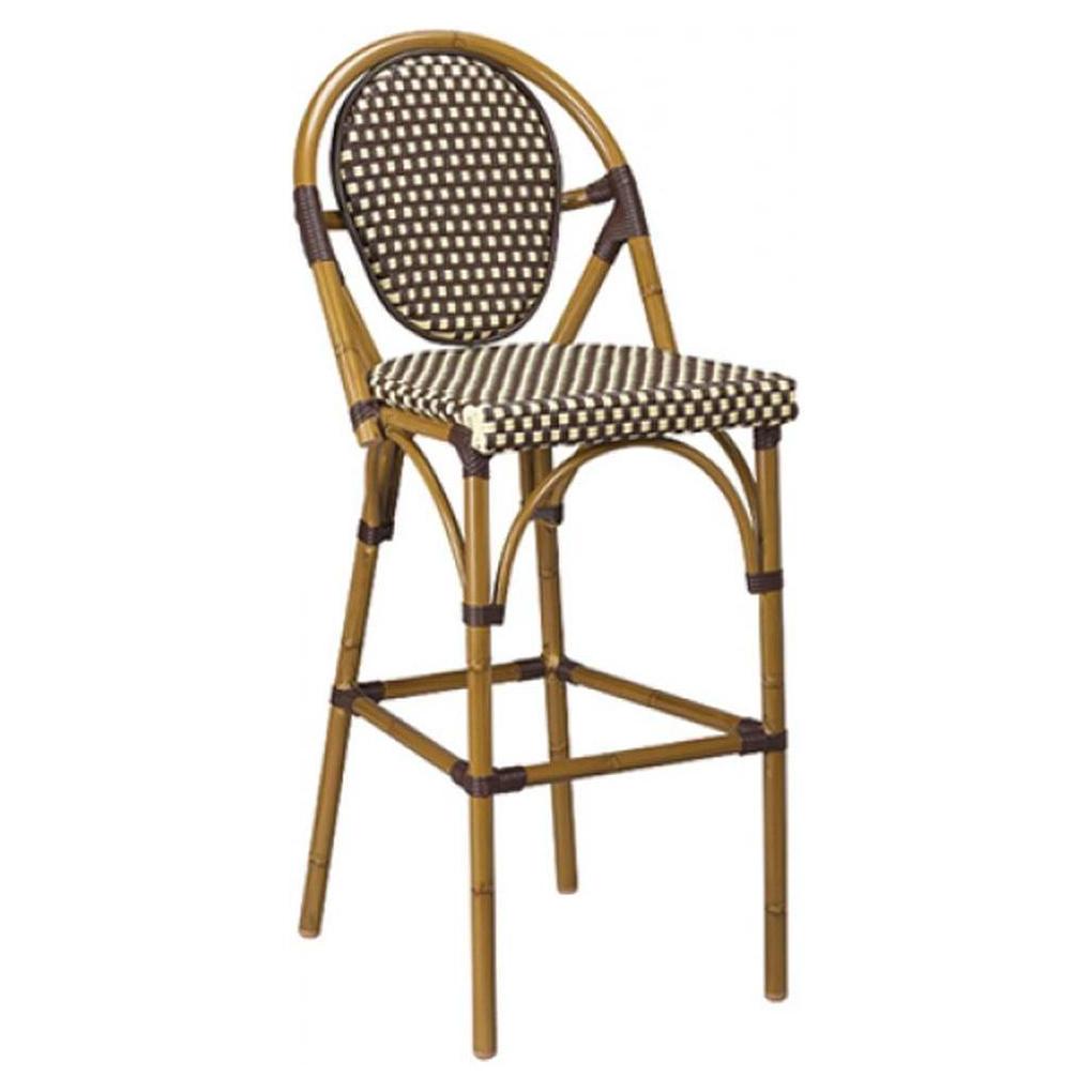 Tabouret de bar extérieur Marina en aluminium