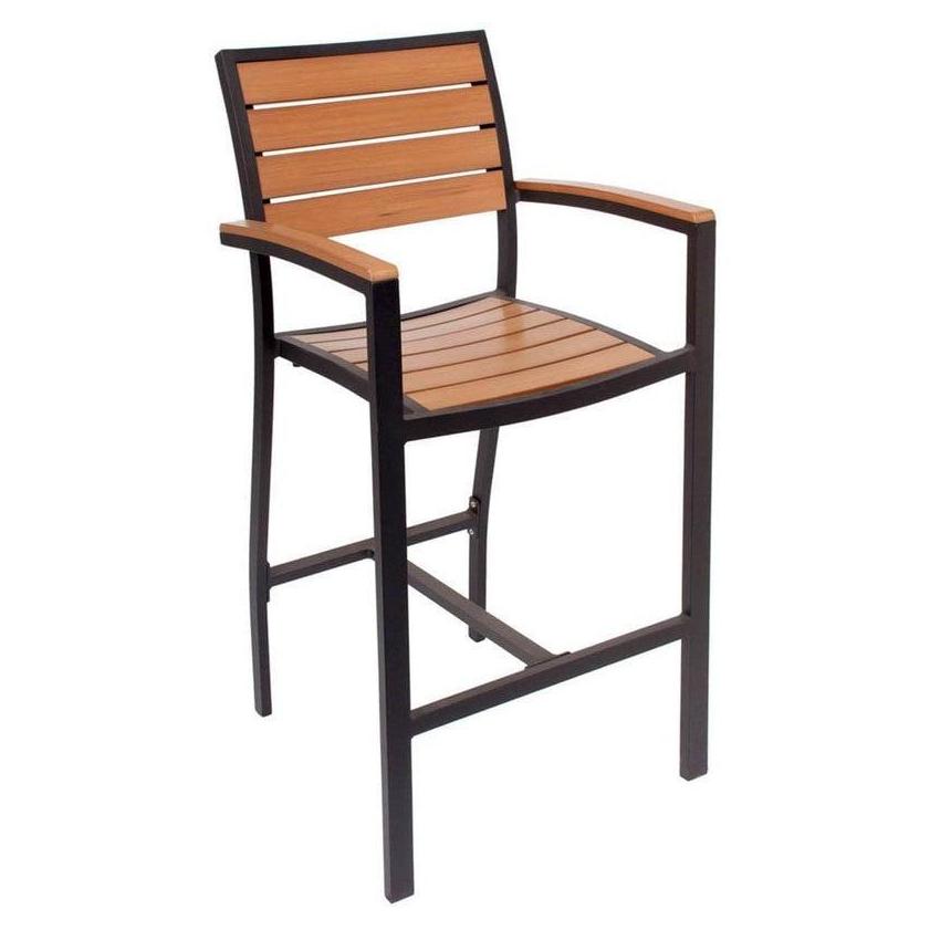 Tabouret de bar extérieur Largo avec accoudoirs