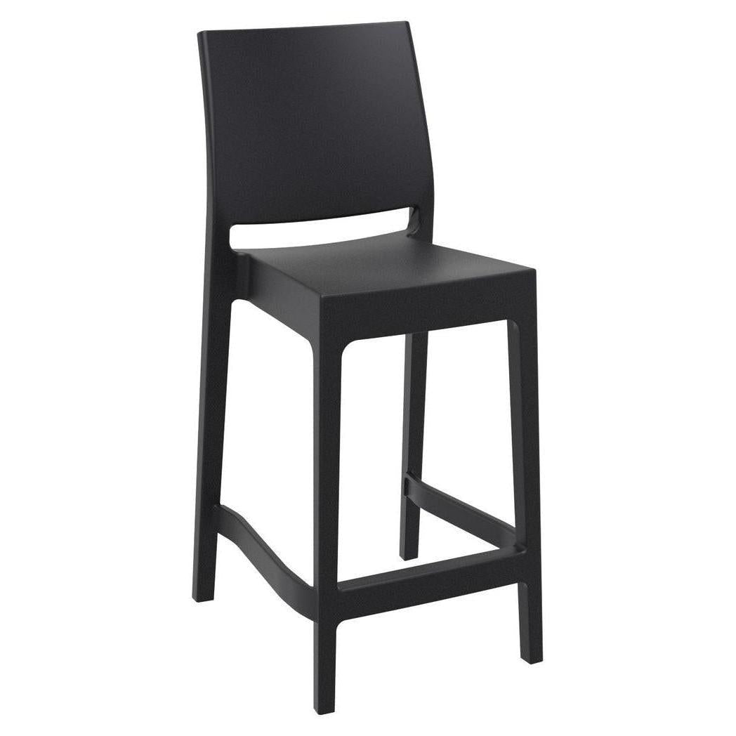 Tabouret extérieur RIVIERA hauteur comptoir en résine