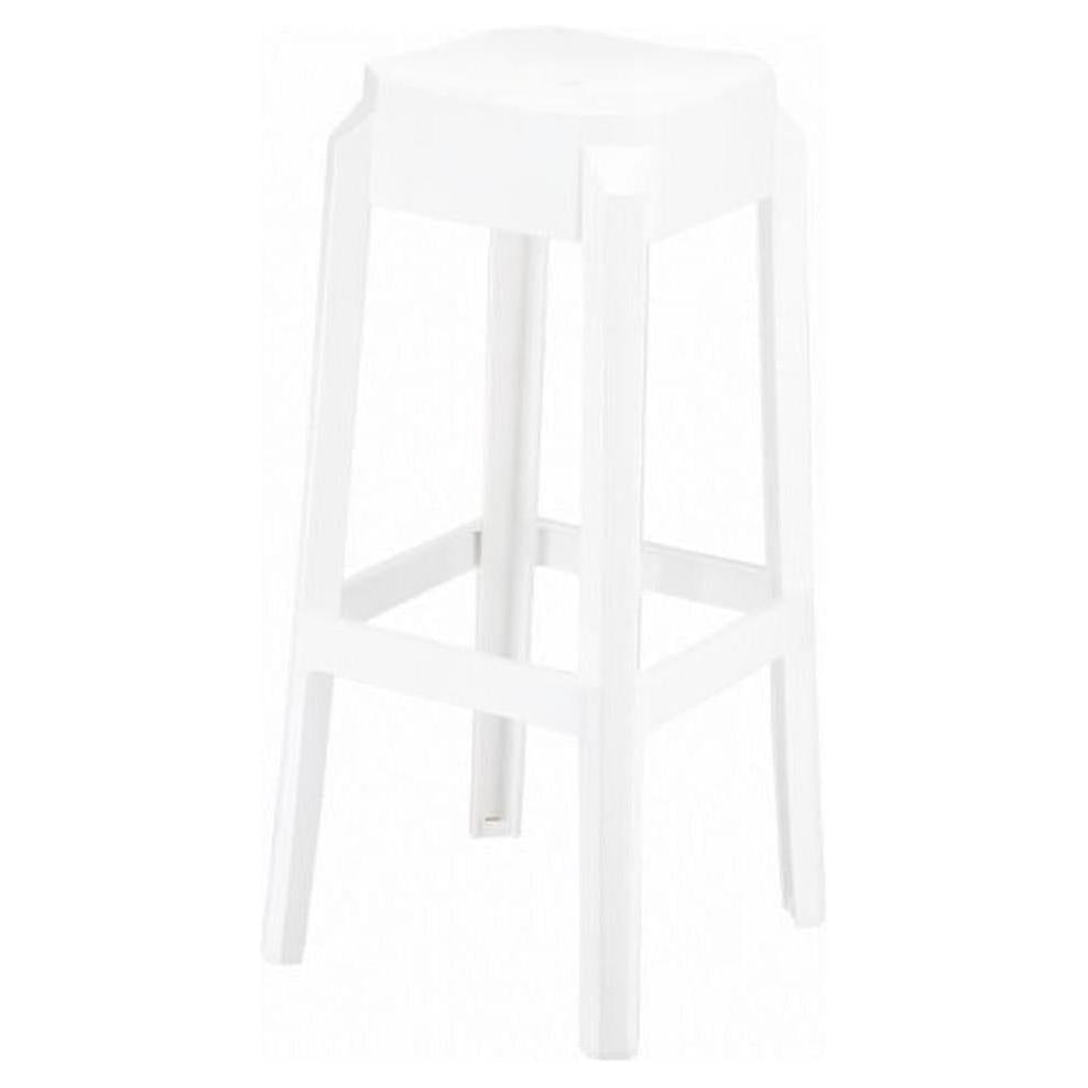 Tabouret de bar extérieur en polycarbonate hauteur bar 76 cm