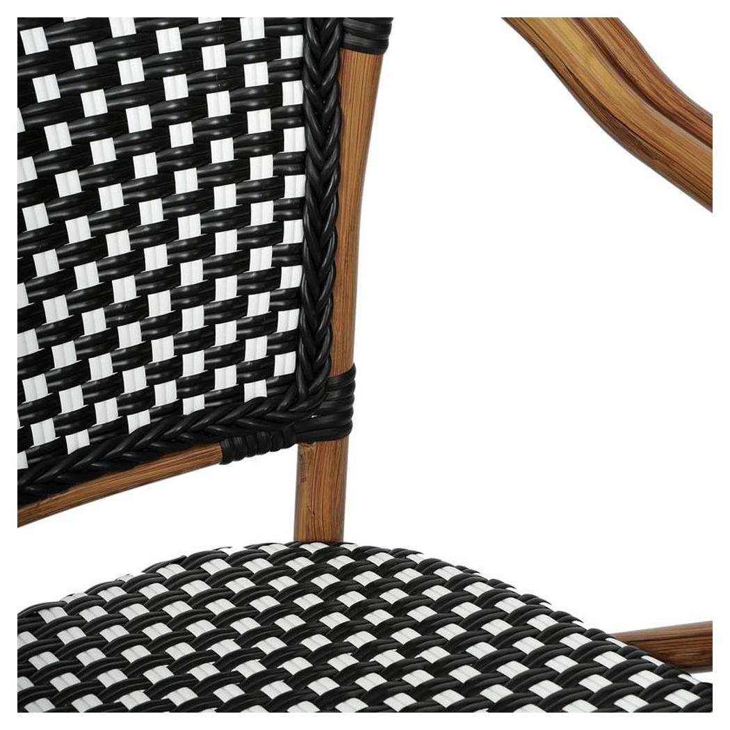 Chaise exterior profesional apilable MONTMARTRE TERRASSE estilo bistró con apoyabrazos