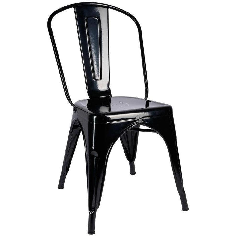 Lot de 5 chaises extérieures STEELX empilables en métal