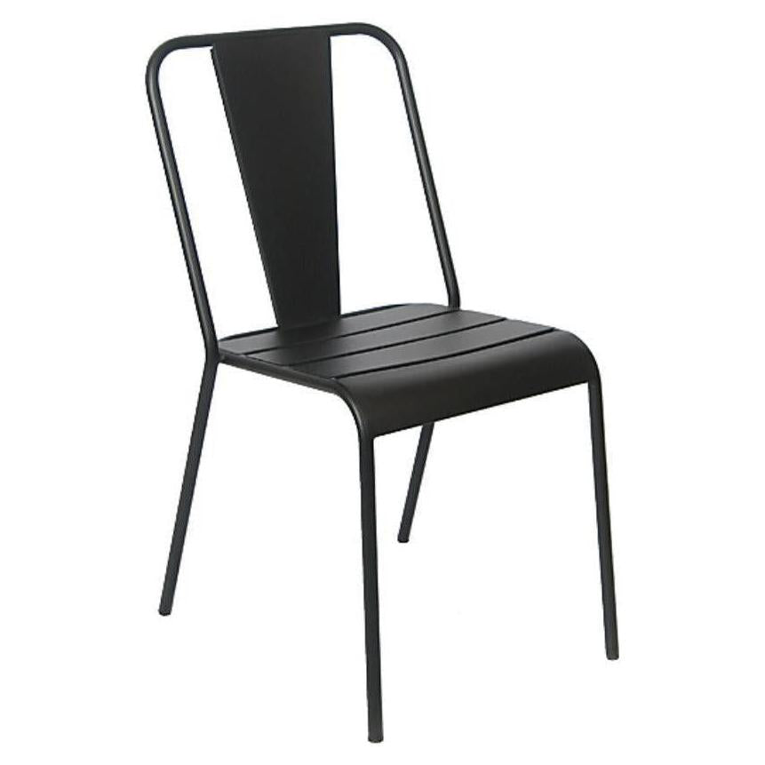 Modern Black Iron Outdoor Lounge