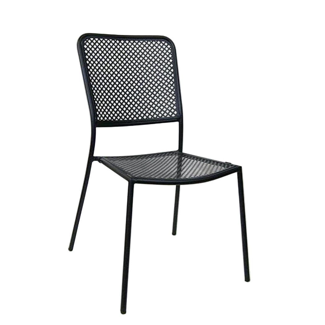 Chaise exterior de metal