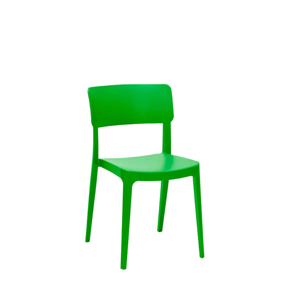 Sillas de exterior NAWEL apilables de resina