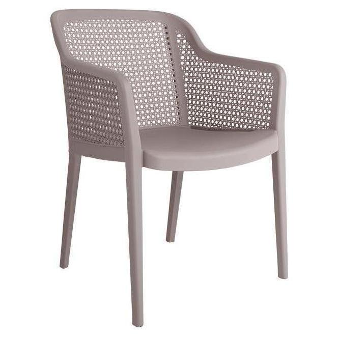 Fauteuil de repas extérieur Grace en rotin synthétique