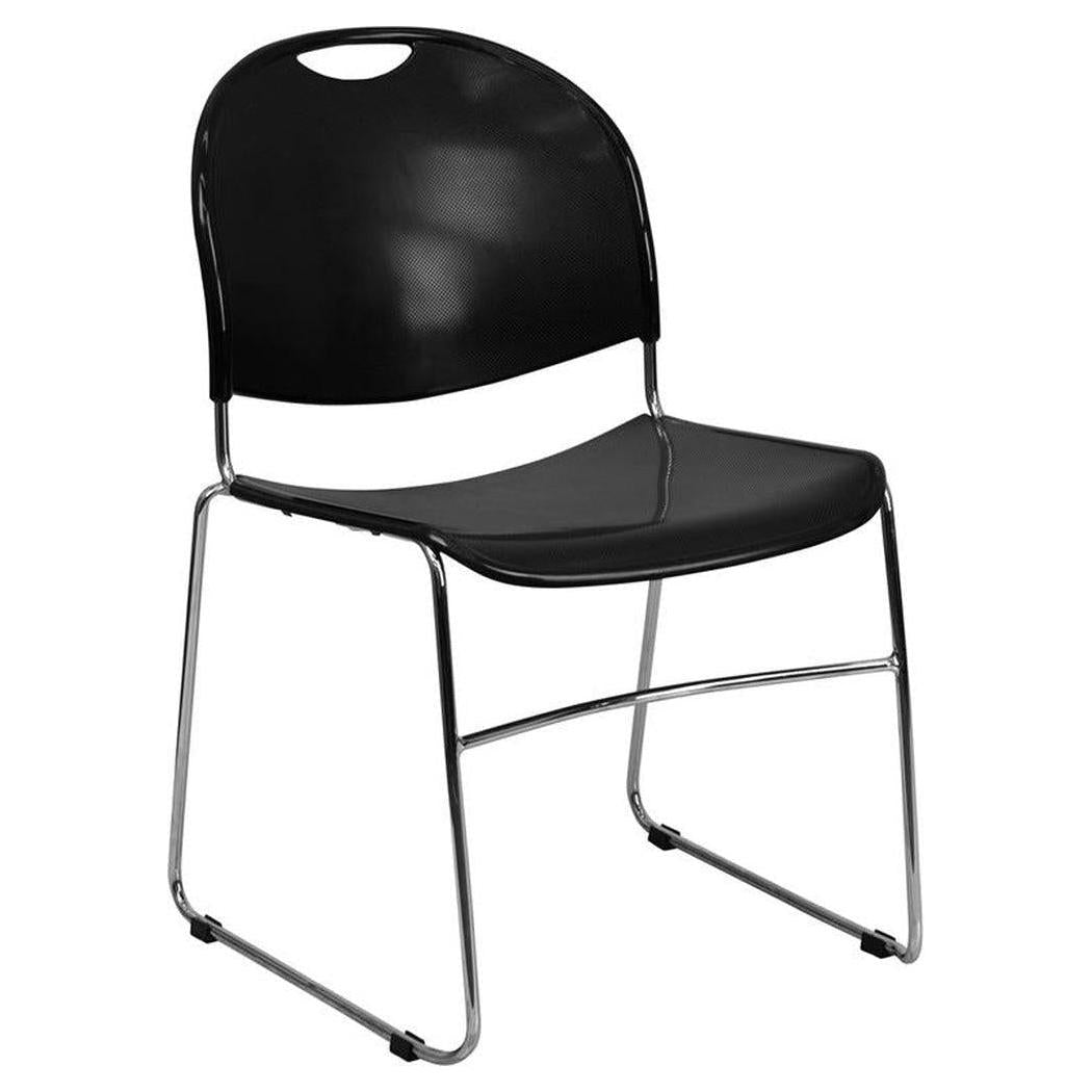 Outdoor TITAN stackable ultra-compact chair with 400 kg capacity and chrome structure