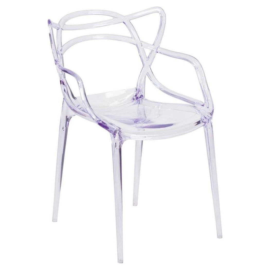 Chaise exterior CLOONY transparente apilable