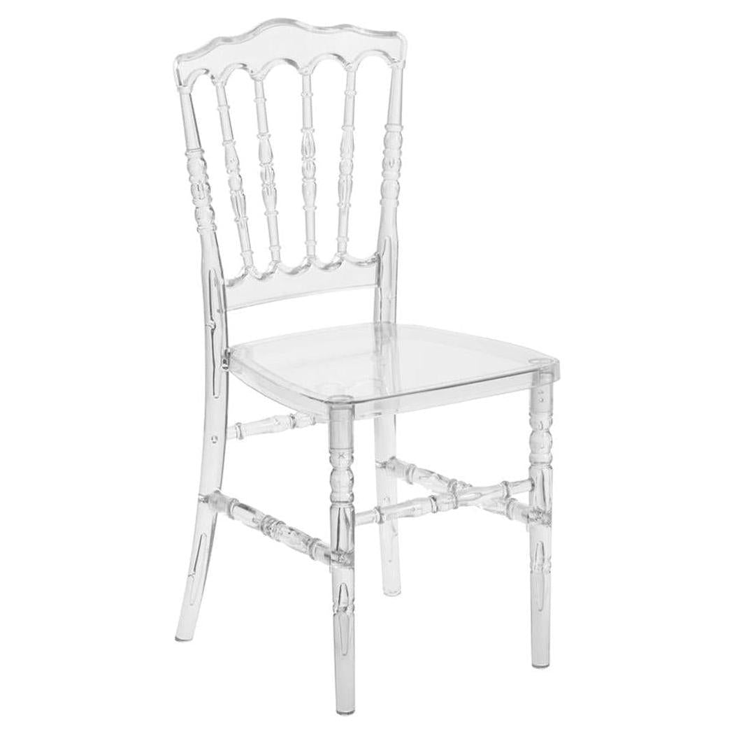 Chaise exterior Crystal Ice apilable vertical