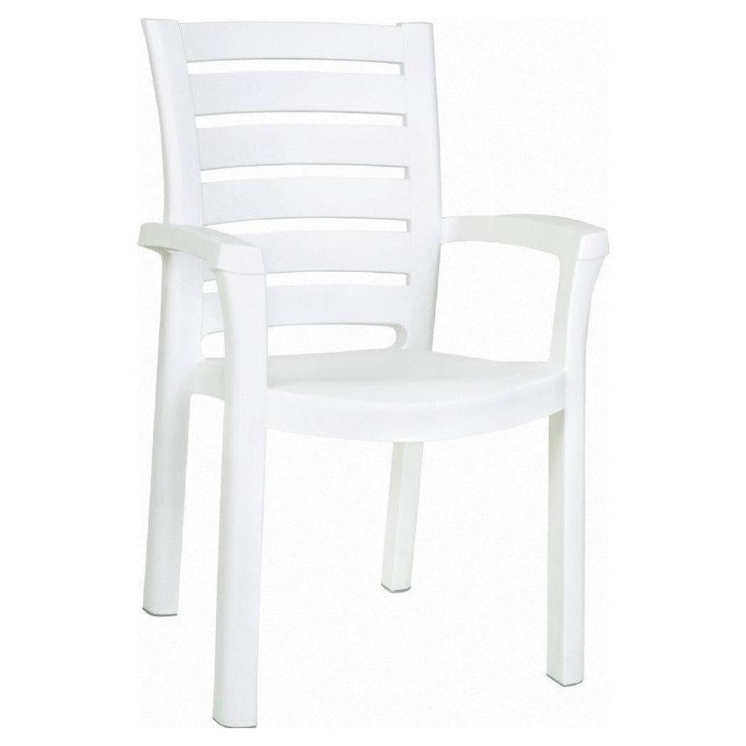 Silla de comedor exterior BAUKEL de resina