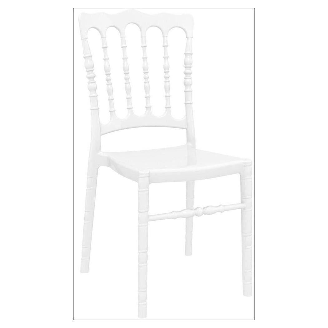 Chaise de repas extérieure ODUNDCH en polycarbonate