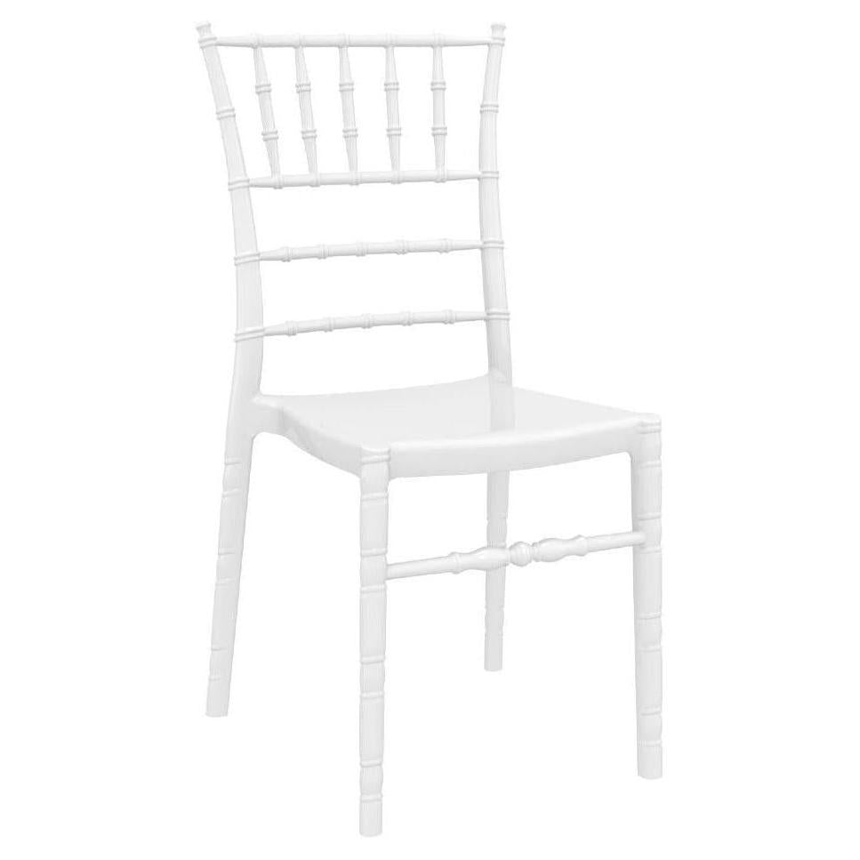 Chaise de repas extérieure Chiavari en polycarbonate