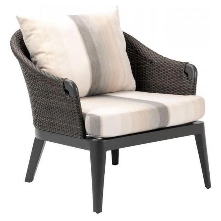 Fauteuil lounge extérieur ZAHARA BEACH en résine tressée – coussin vendu séparément