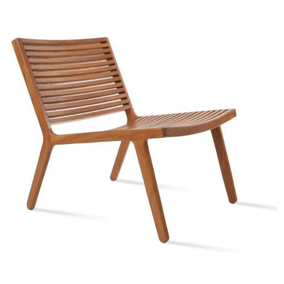 Fauteuil lounge extérieur MAXIME en teck