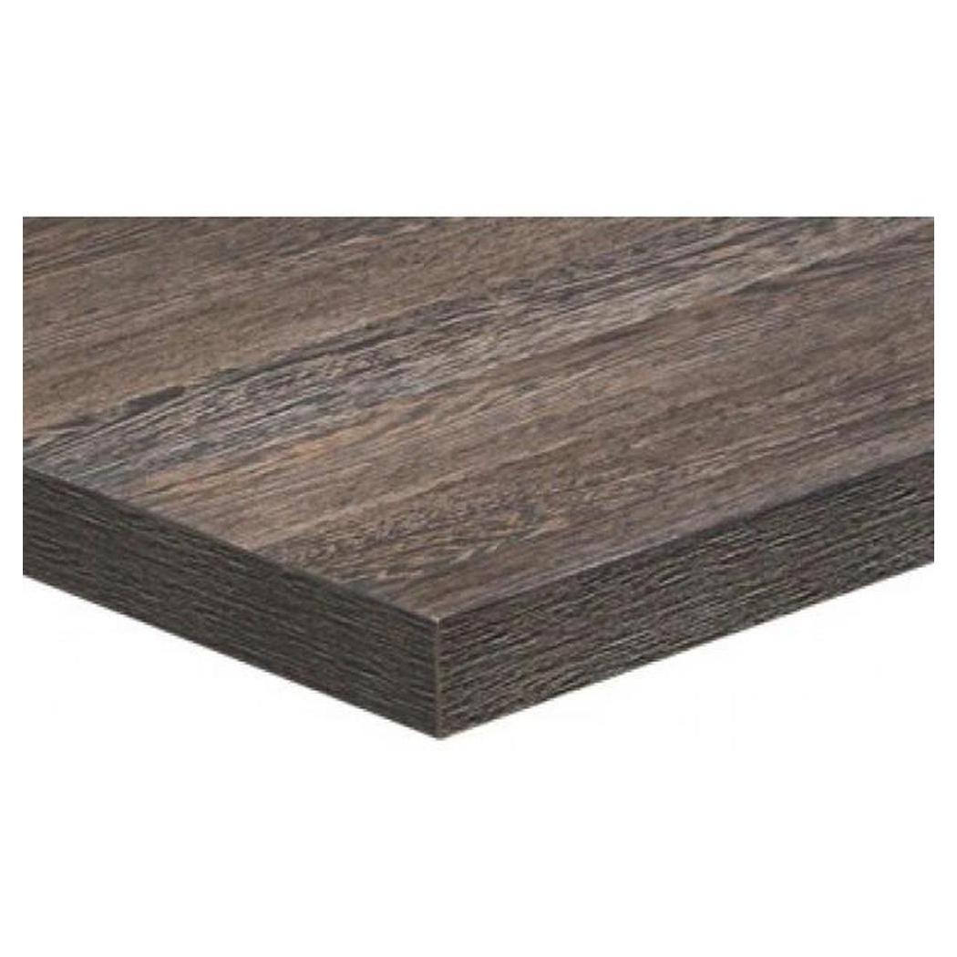 Indoor table top in zebrano finish melamine