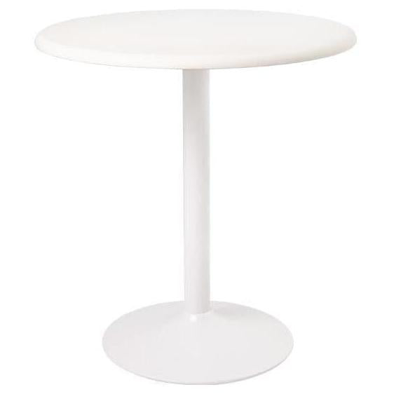 Mesa auxiliar redonda RIBOK blanca