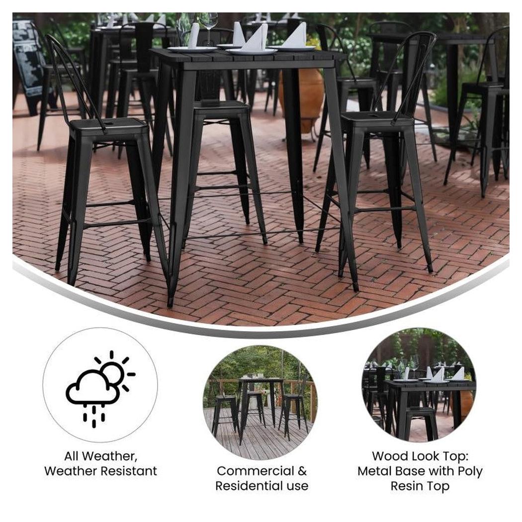 Mesa de bar exterior profesional Declan