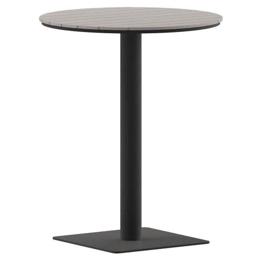 Outdoor round table Finch Ø61 cm teak imitation