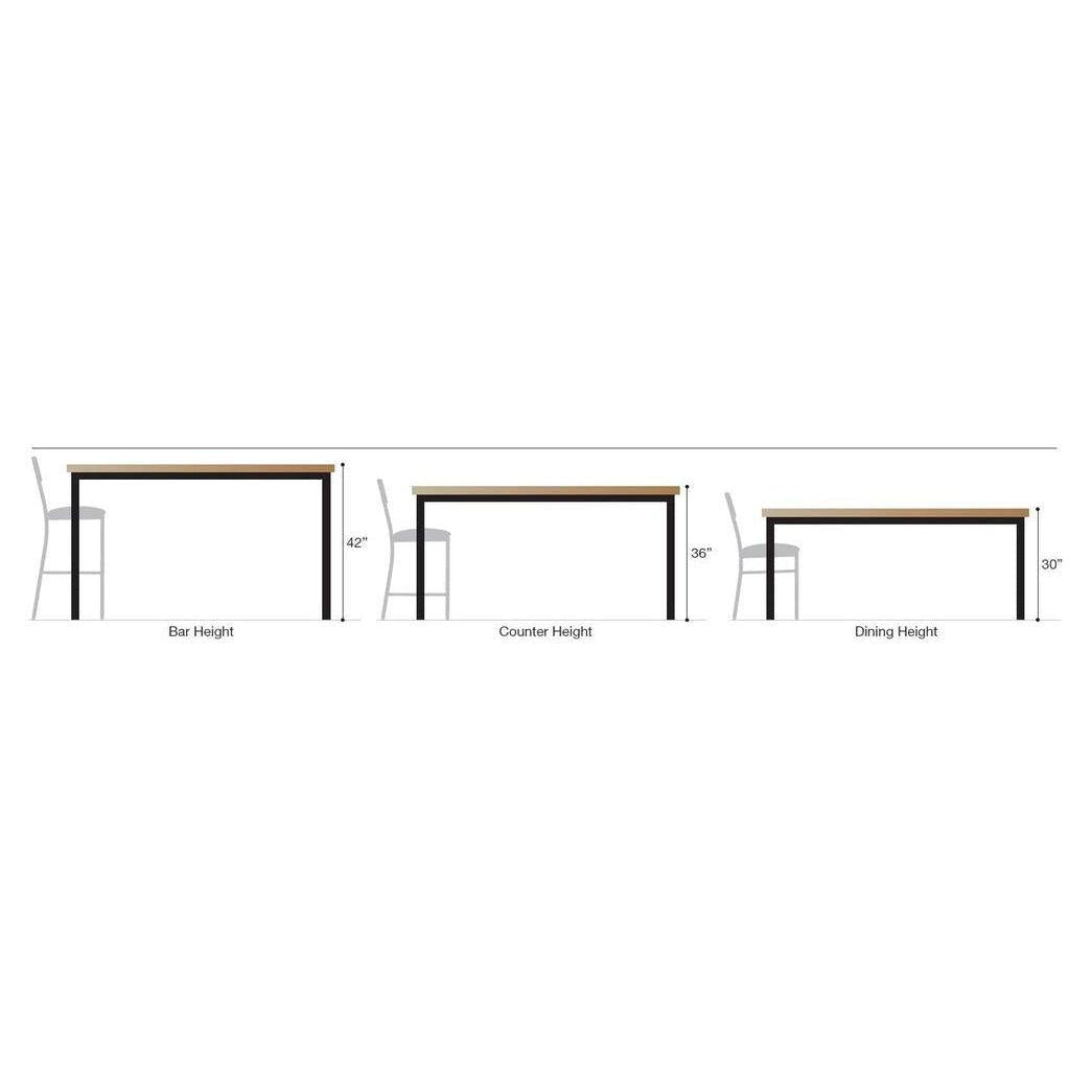 Table collective WL avec piètement stratifié