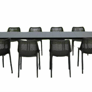 Outdoor dining set AIR XL extendable 11 pieces