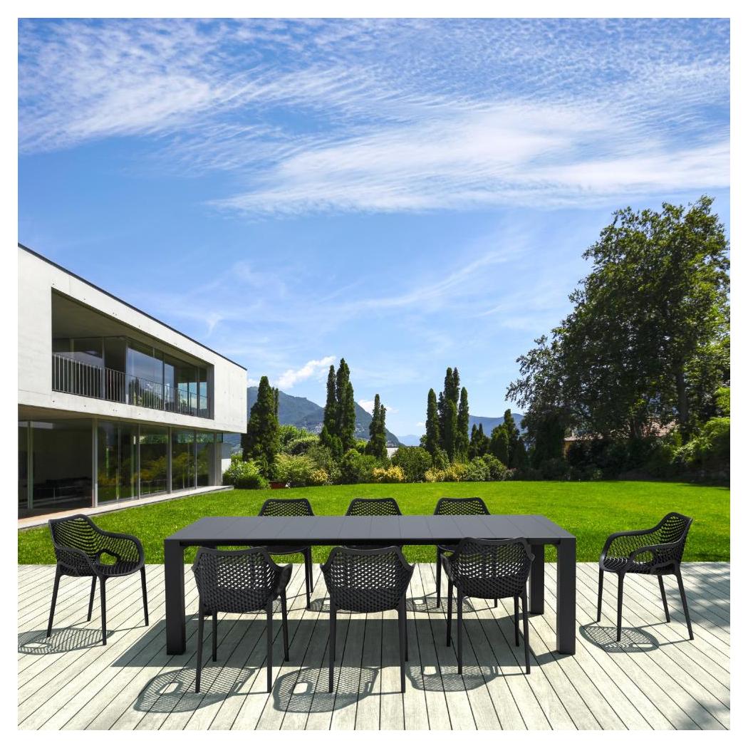 Outdoor dining set AIR XL extendable 9 pieces