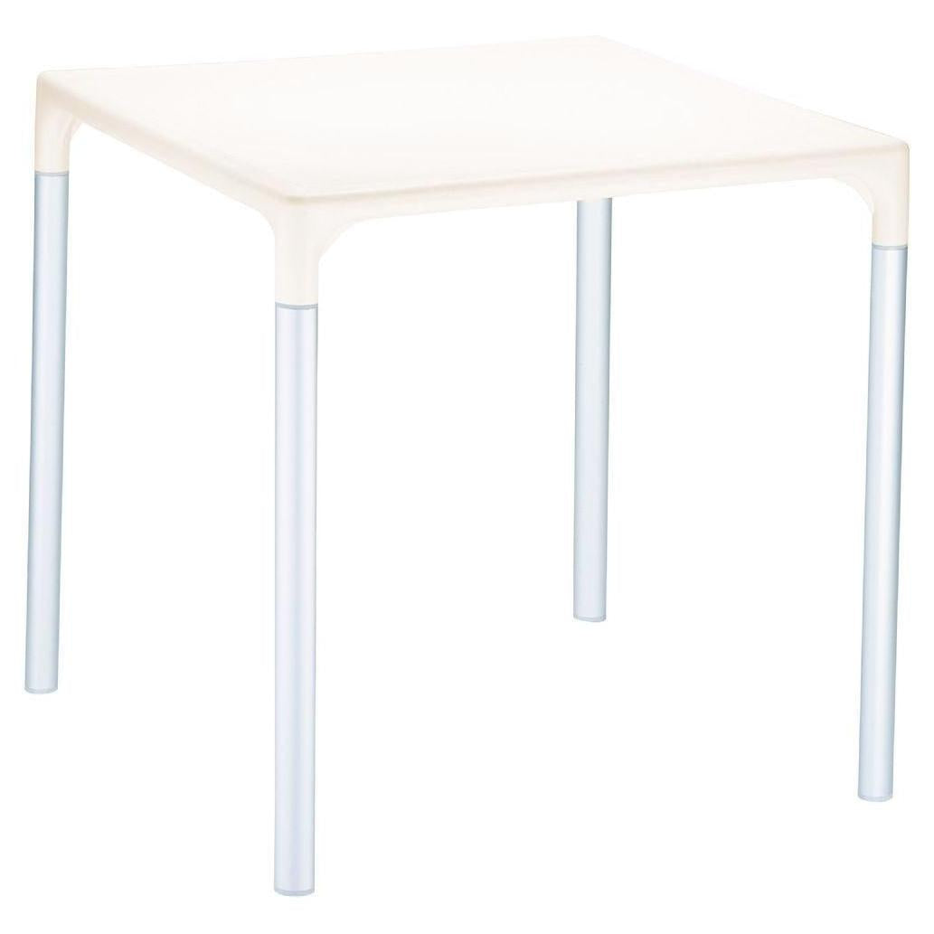 Table carrée extérieure ALARIC en aluminium 71 cm