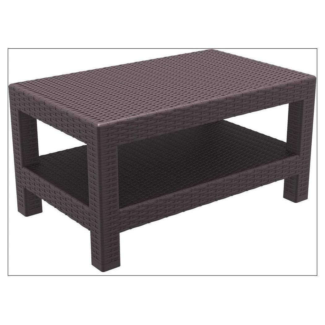 Table basse extérieure DOMINGO rectangulaire