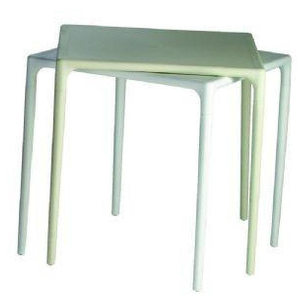 Outdoor table ALARIC in square resin dining height 71 cm