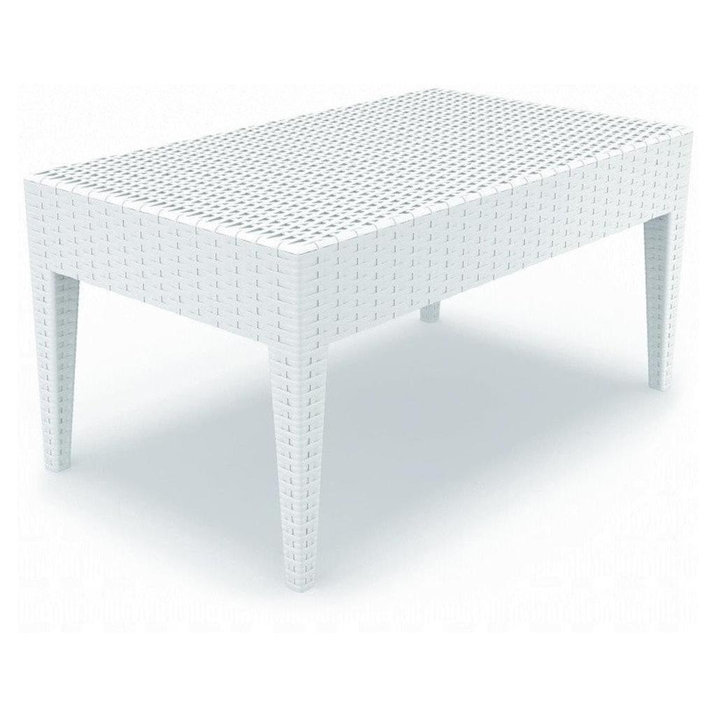Outdoor coffee table BUENA VISTA in rectangular resin