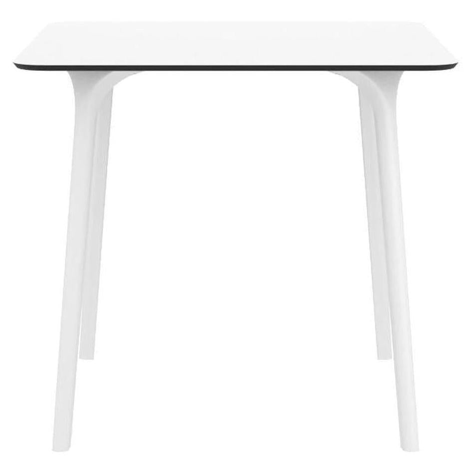 Outdoor RIVIERA square table 79 cm white