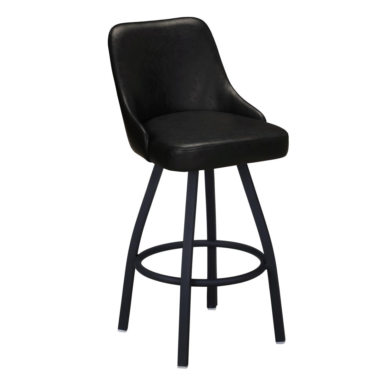 Premium FAUSTINE swivel bucket seat bar stool