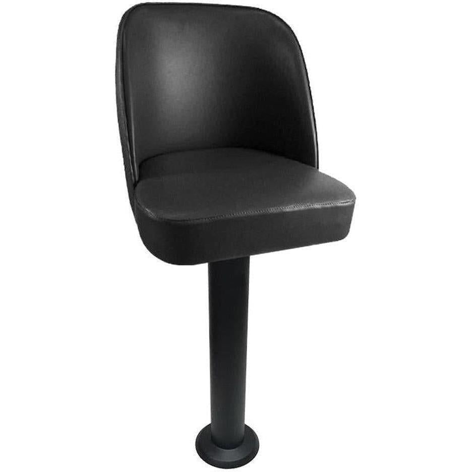 Tabourets hauteur repas sur pied central à assise baquet boulonnée