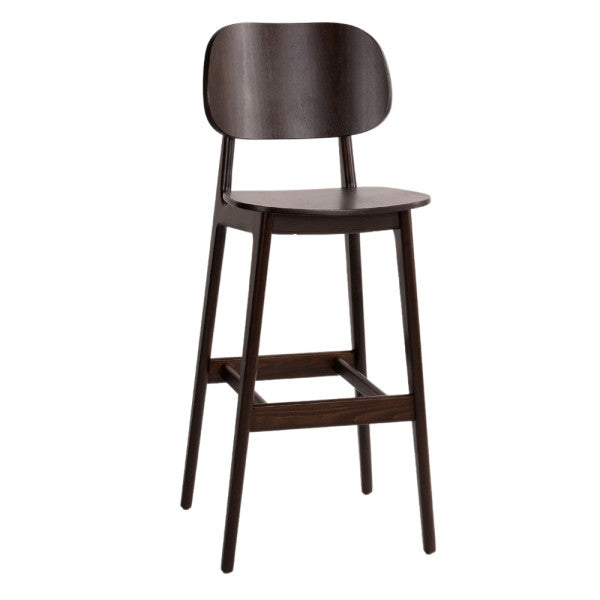 Modern bar stool PIRES with padded or wooden seat