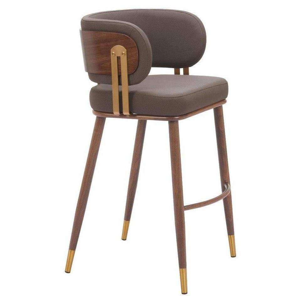 Bar stool GOTI in padded metal