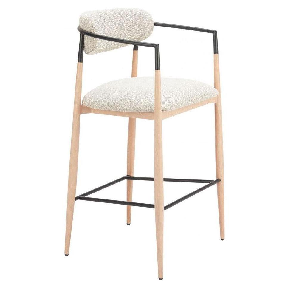 Bar stool MARQUIX in padded metal