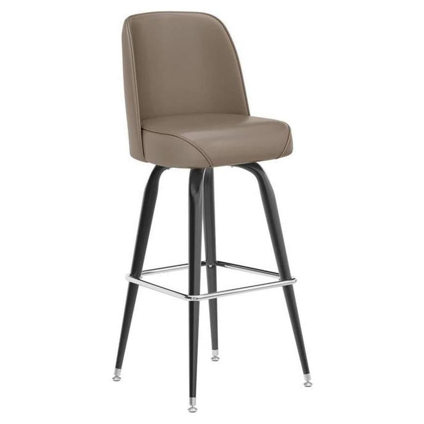 Bar stool MOKTO in metal with swivel bucket seat