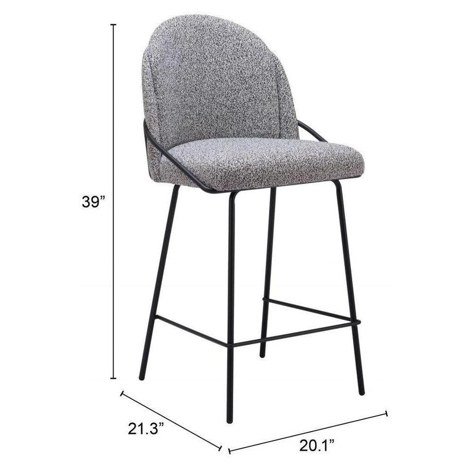 Tabouret de comptoir DAOU rembourré
