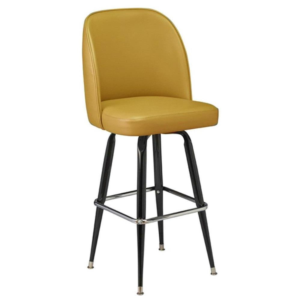 Swivel padded deluxe bar stool