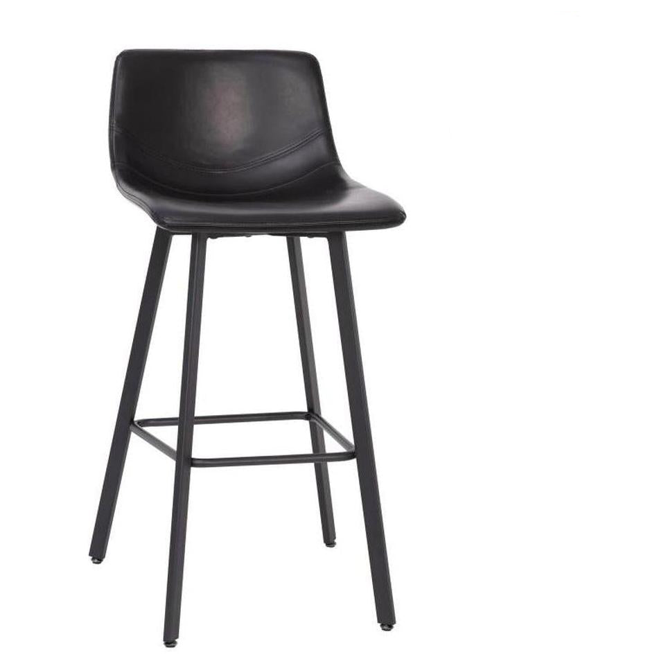 Lot de 2 tabourets de comptoir professionnels AMALF modernes sans accoudoirs