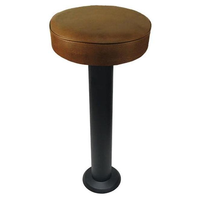 Tabourets de bar XL rembourrés en vinyle sur pied central boulonné