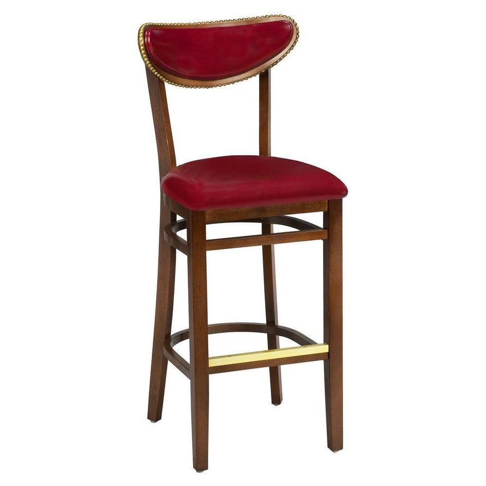 Bar stool 2510USB upholstered with decorative nails